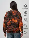 Женский свитшот / Горящая лава
