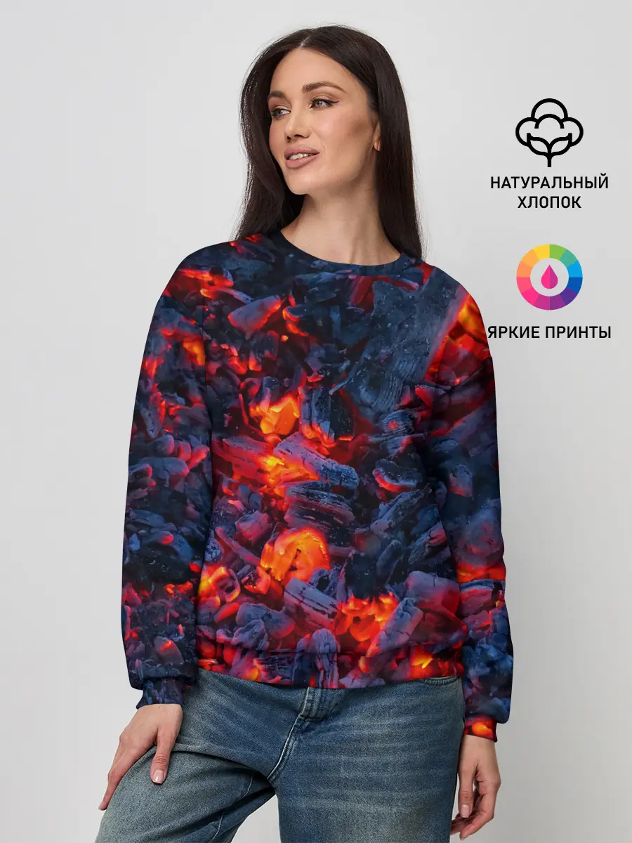 Женский свитшот / Магия углей