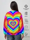 Женский свитшот / Цветные сердца | Colored hearts