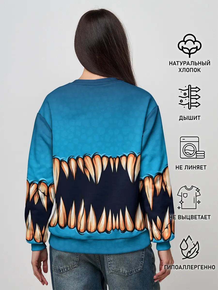 Женский свитшот / Зубастая коллекция