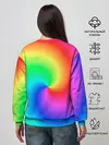 Женский свитшот / Pepe rainbow
