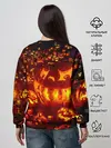 Женский свитшот / Тыквы на Хэллоуин