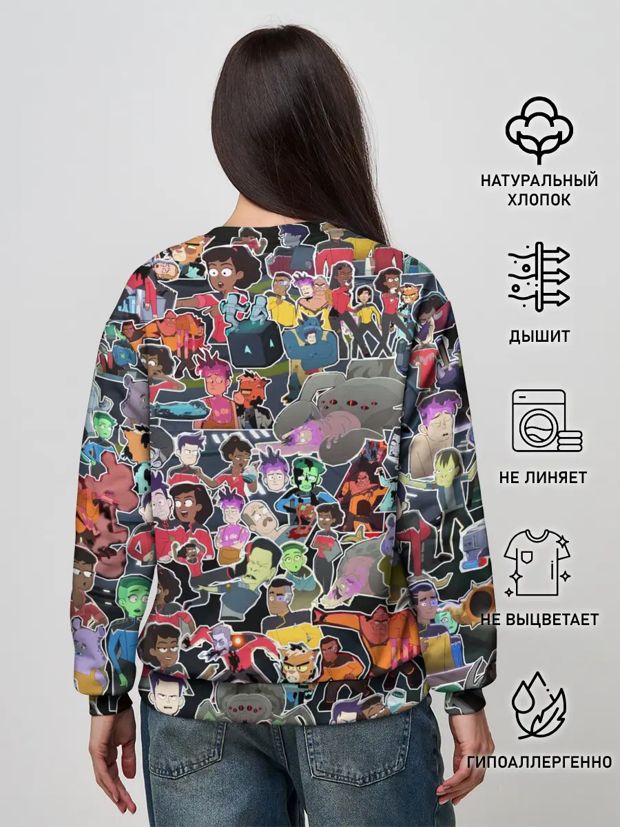 Женский свитшот / Нижние палубы стикерпак