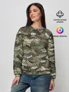 Женский свитшот / Именной камуфляж Миша