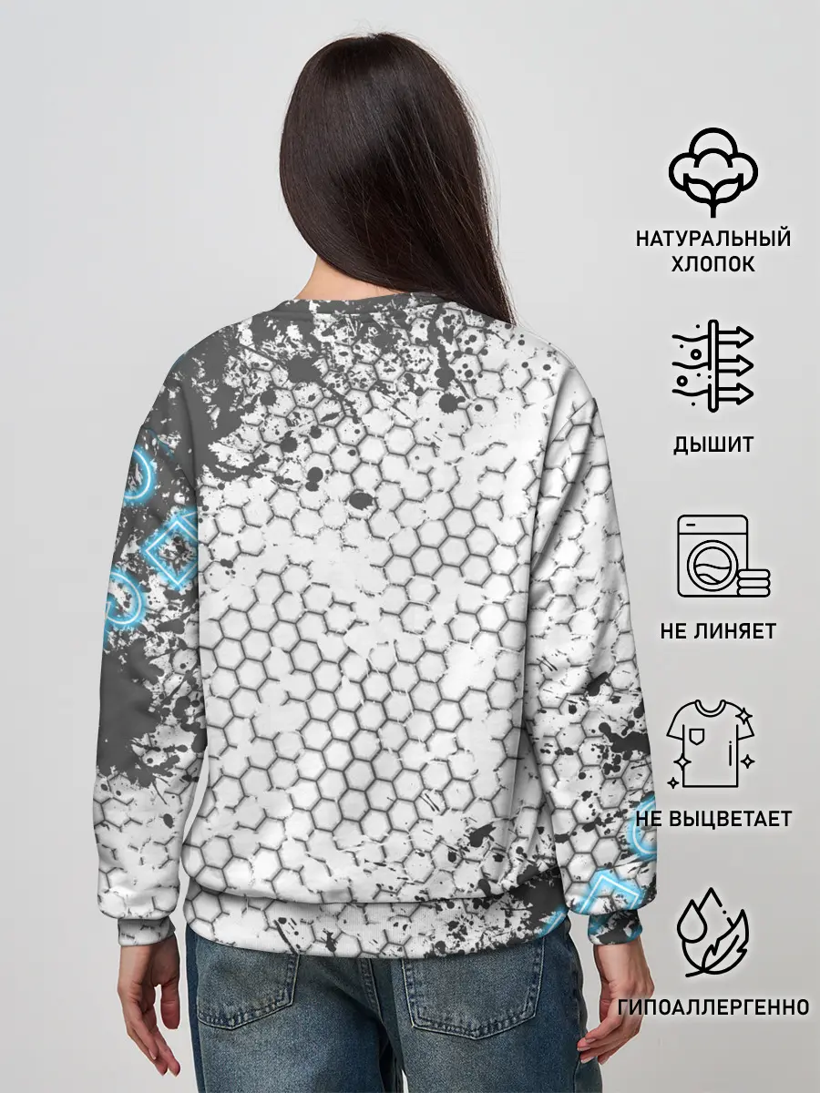 Женский свитшот / Игра в кальмара Неон