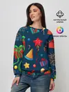 Женский свитшот / Новогодний Паттерн!