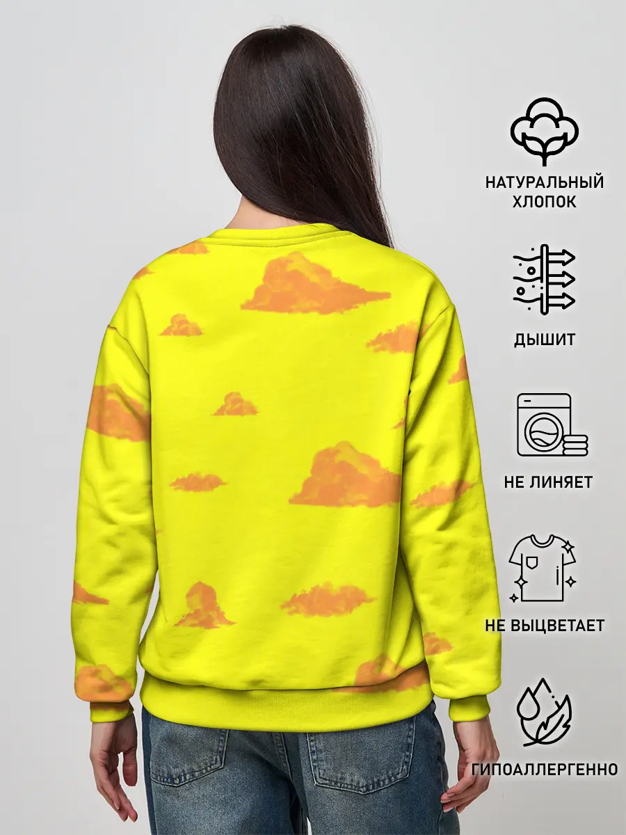 Женский свитшот / Рыжие облака