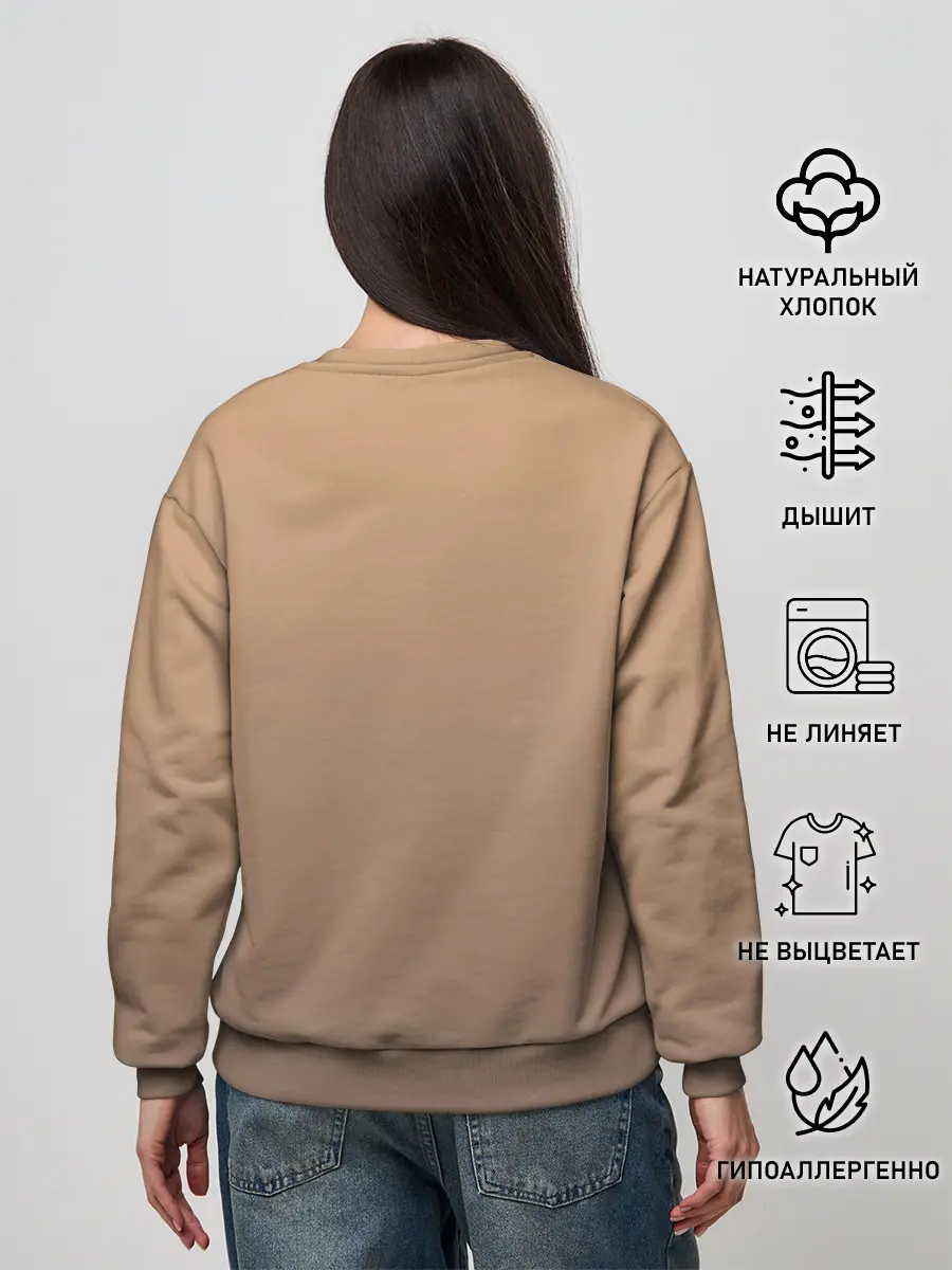 Женский свитшот / акварельный енотик