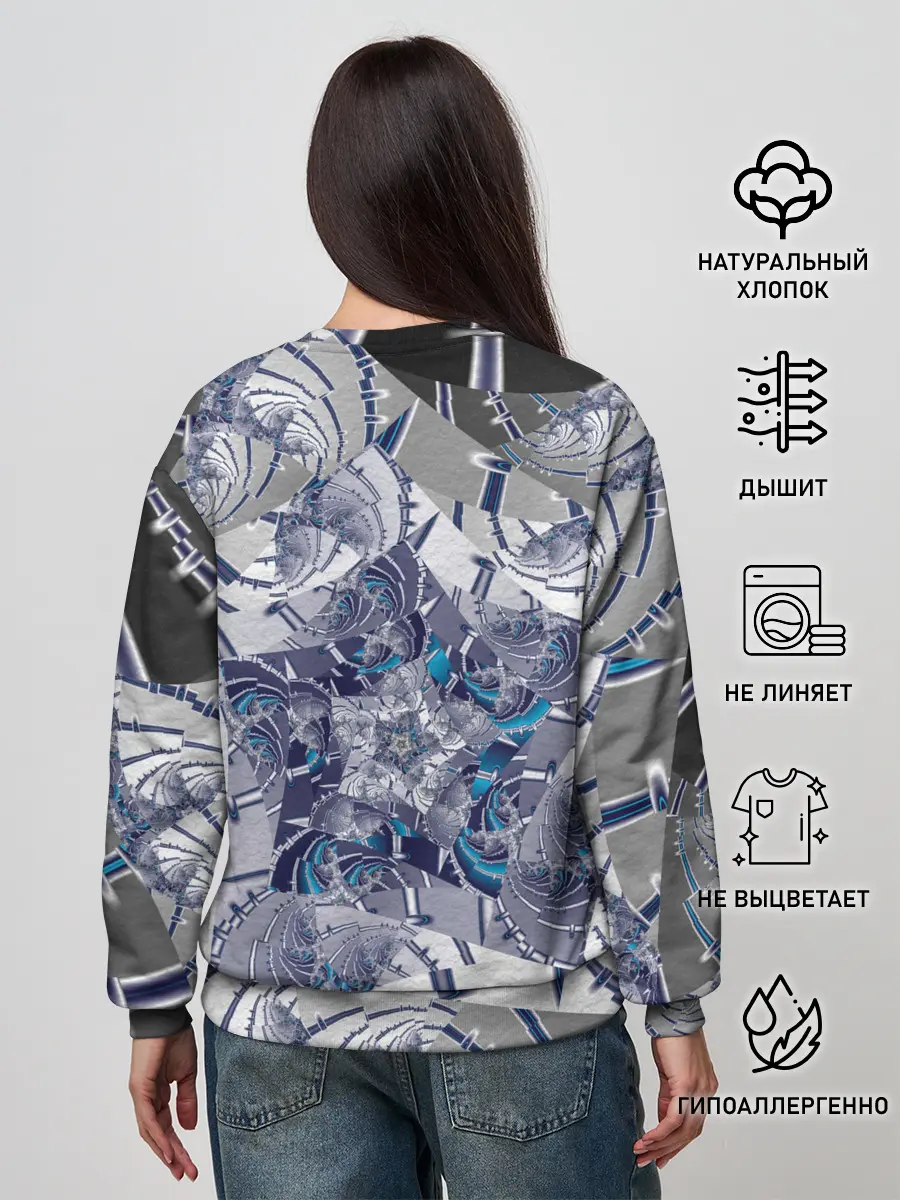 Женский свитшот / Абстракция 499