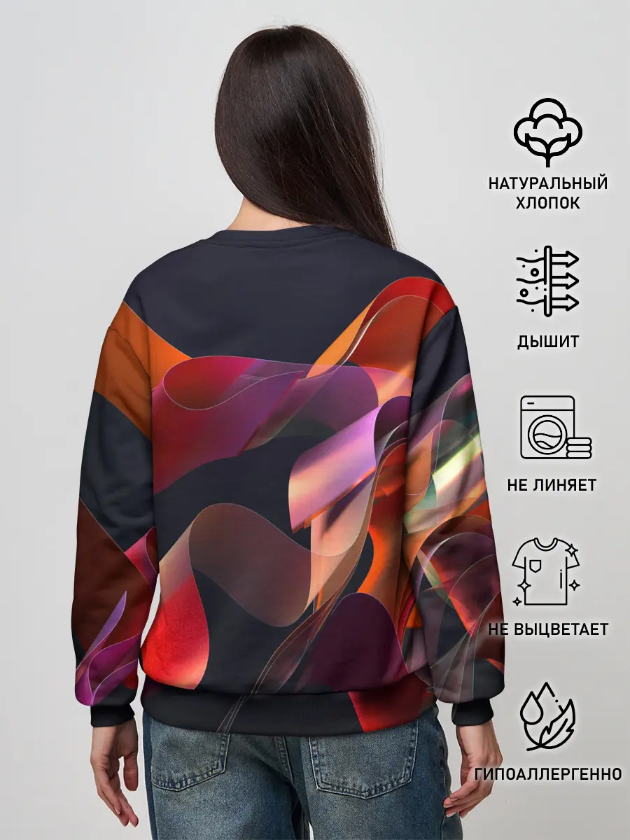Женский свитшот / Абстрактные ленты