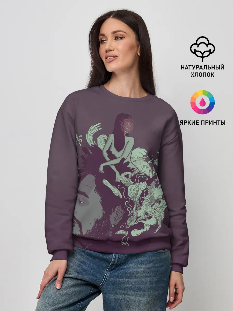 Женский свитшот / Психоделический Эйбл