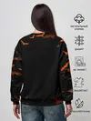 Женский свитшот / ТЫКВА С ЧЕРЕПАМИ