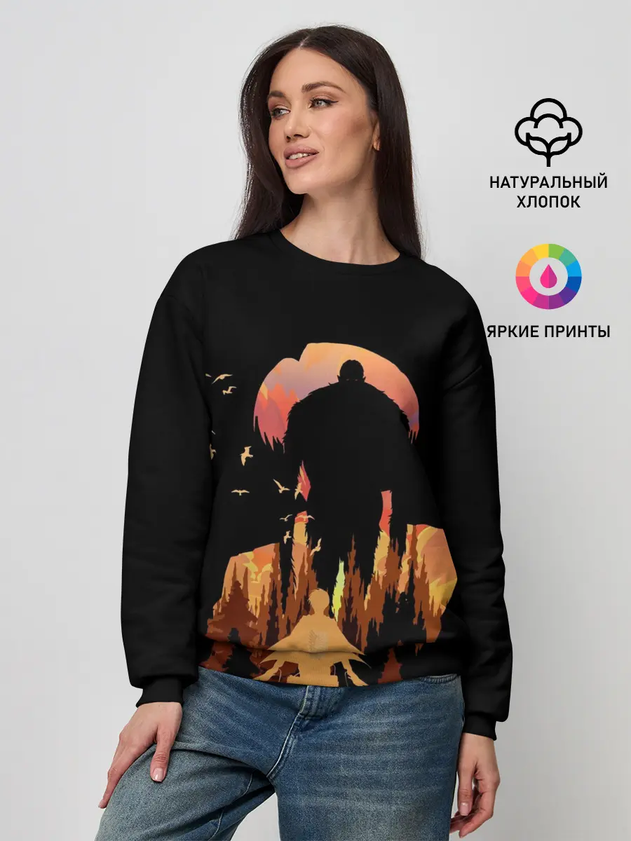 Женский свитшот / Леви и титан