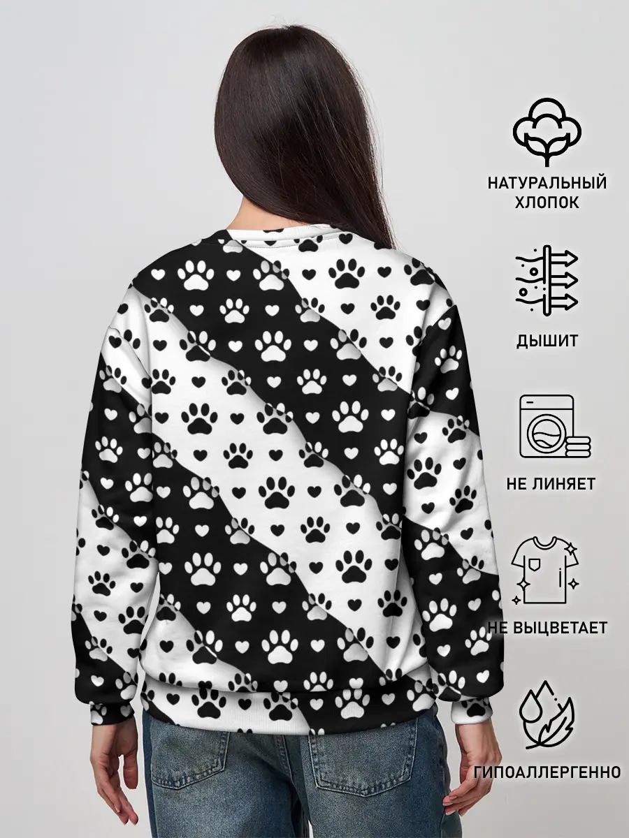 Женский свитшот / Следы от Лап