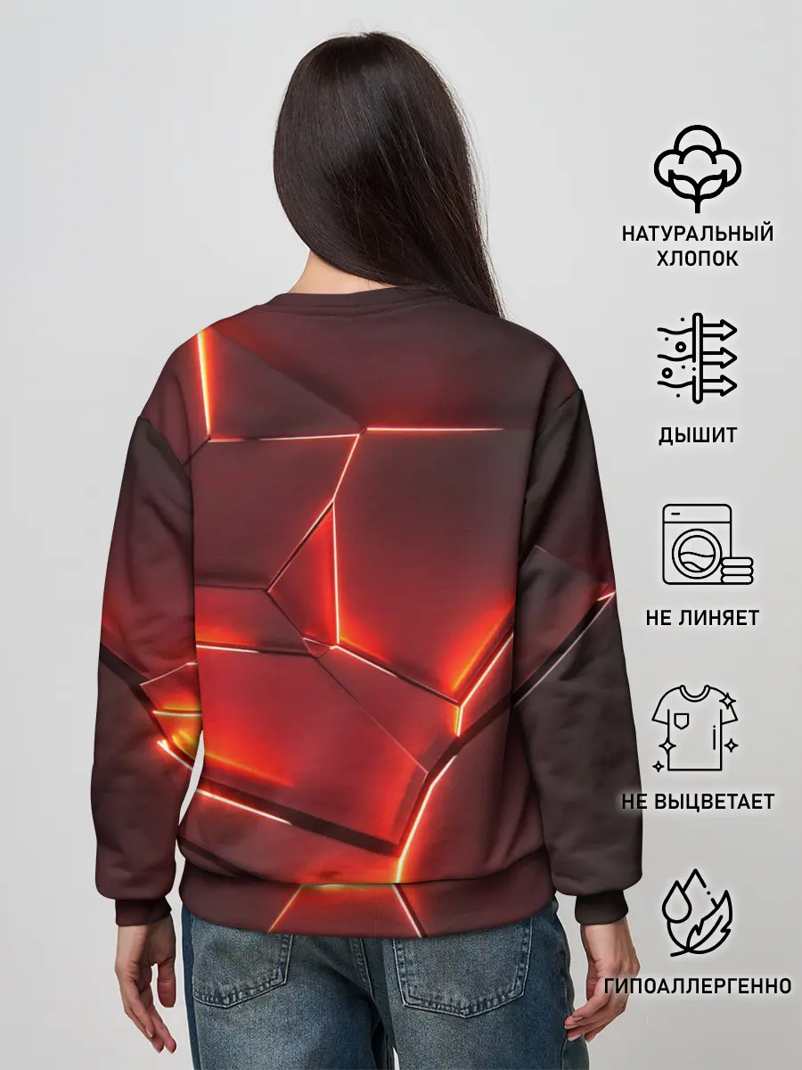 Женский свитшот / ПЛИТЫ НА НЕОНЕ