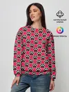 Женский свитшот / Следы от Лап с Сердечками