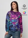 Женский свитшот / НЕОНОВЫЙ ТИГР / NEON TIGER