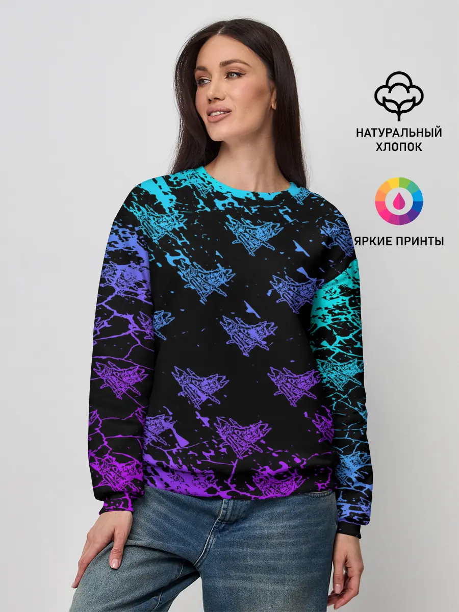 Женский свитшот / Velial Squad | neon