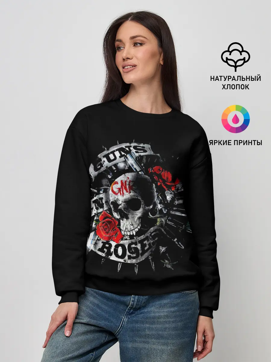 Женский свитшот / Ганз энд роузес