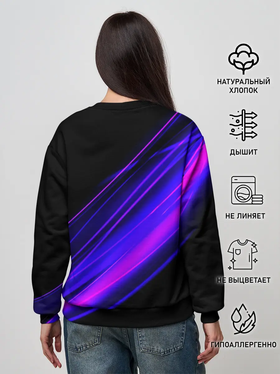 Женский свитшот / MERCEDES-BENZ / МЕРСЕДЕС-БЕНЗ / ПУРПУРНЫЙ