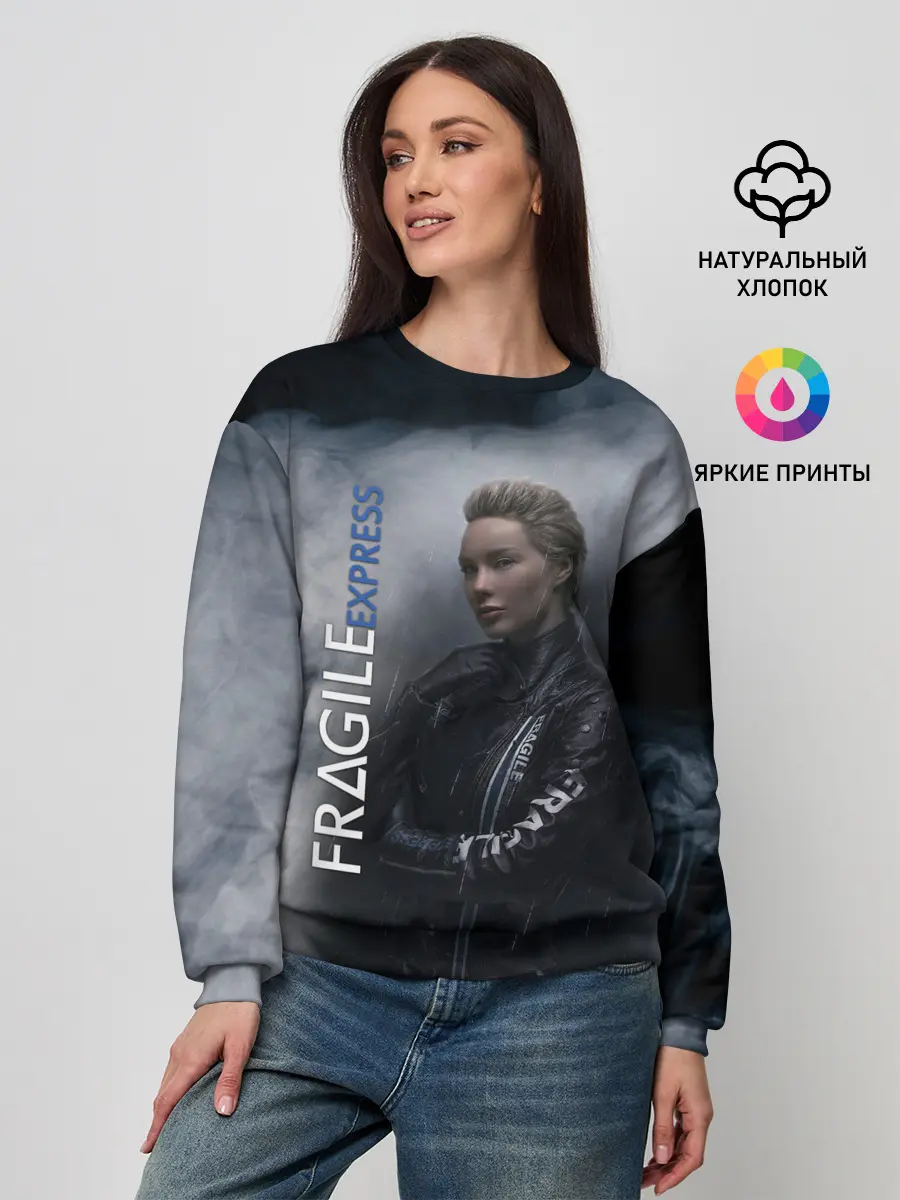 Женский свитшот / DEATH STRANDING FRAGILE EXPRESS