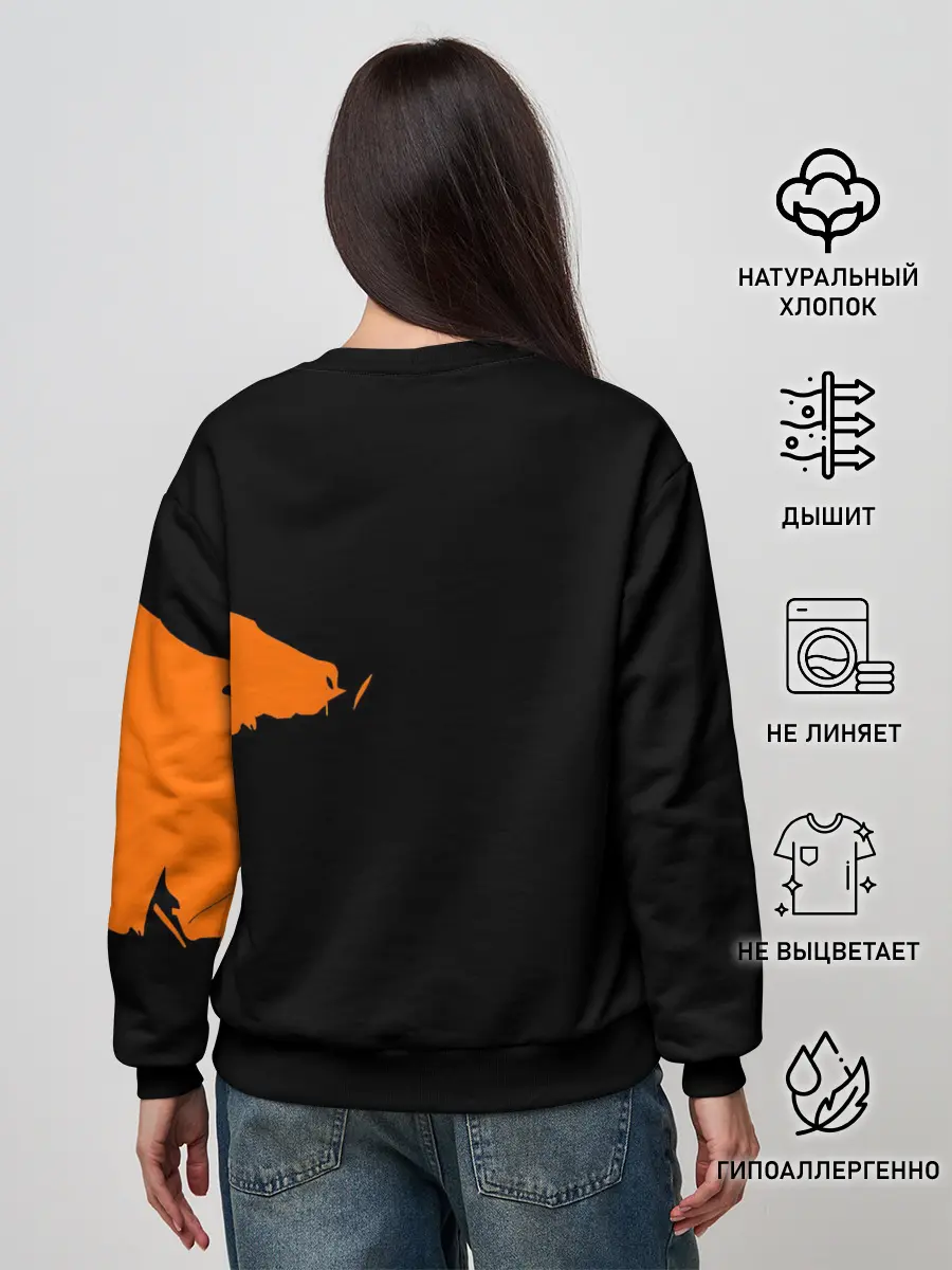 Женский свитшот / Сайтама образ в силуэте One Punch-Man