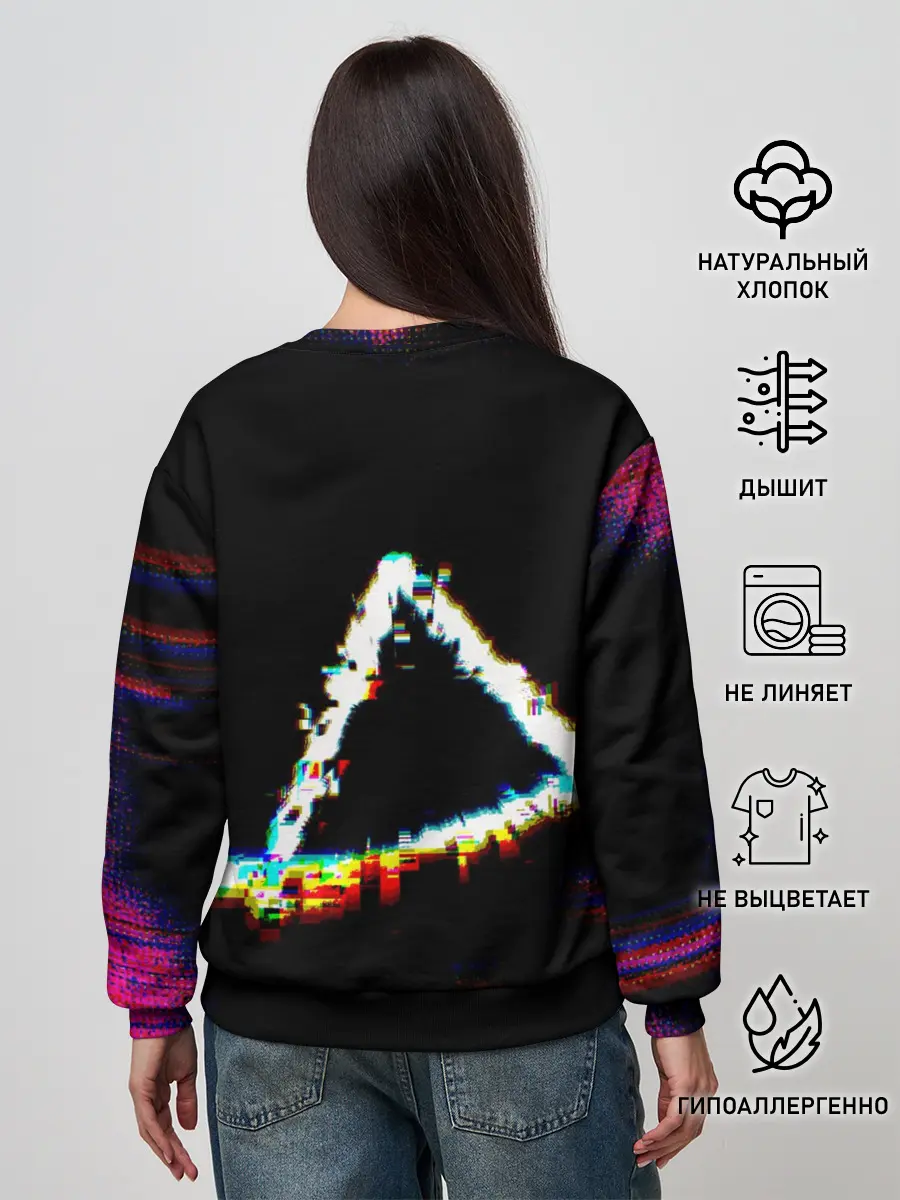 Женский свитшот / Игра в кальмара глитч