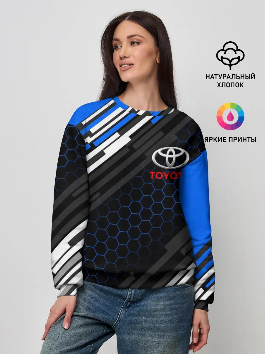Женский свитшот / TOYOTA SPORT / ЛИНИИ / LINES