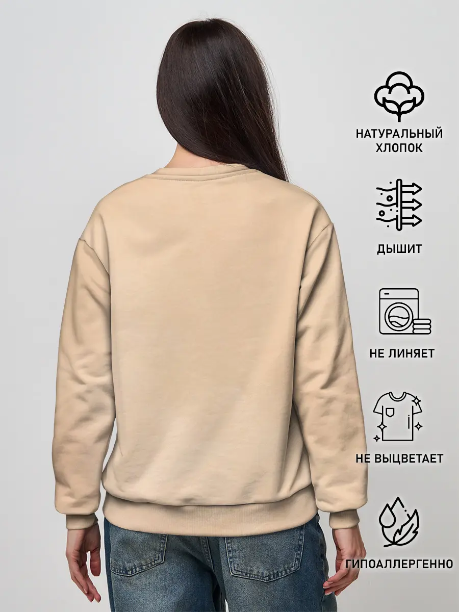 Женский свитшот / Ленивец Новый год