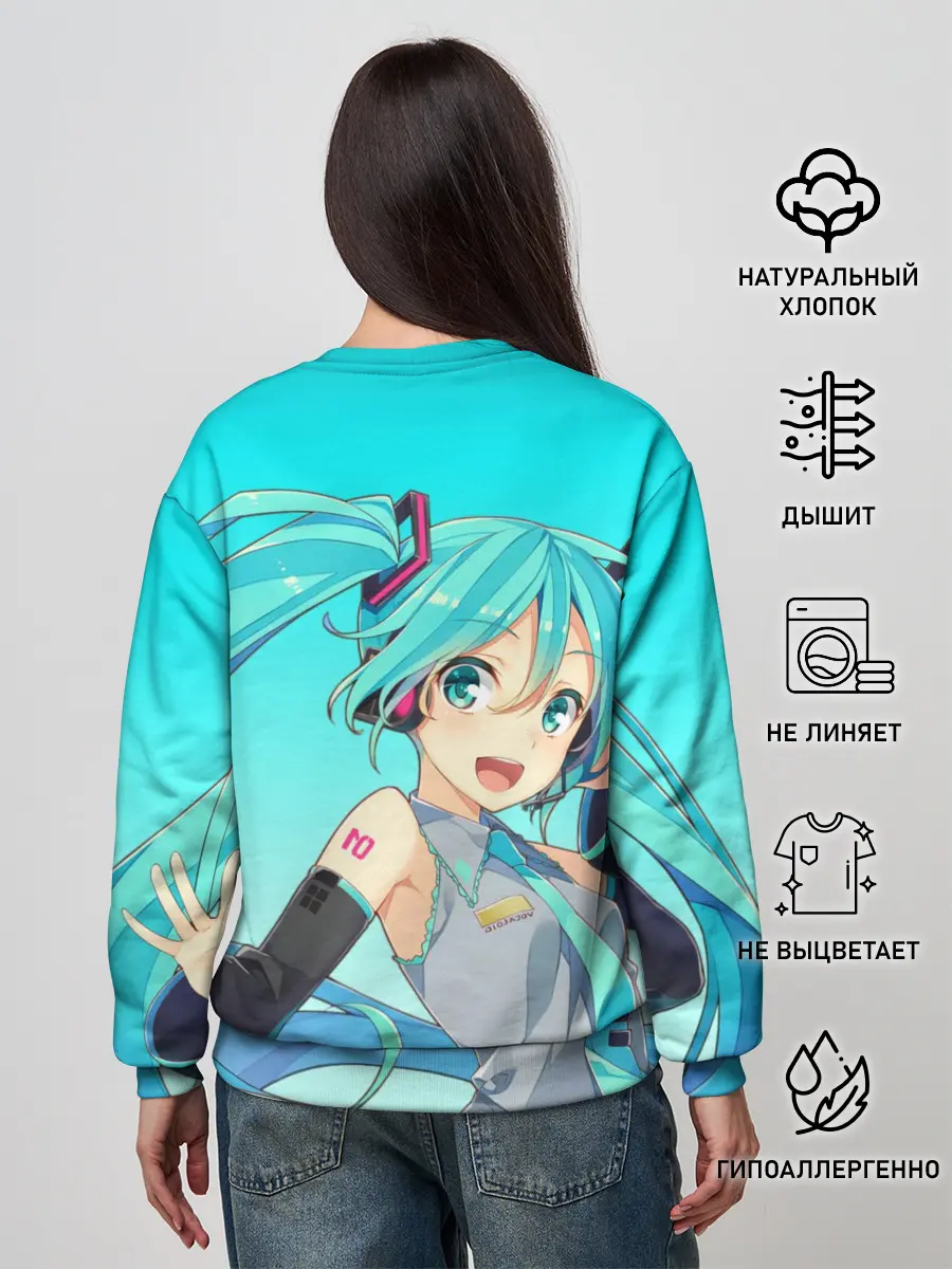 Женский свитшот / Hatsune Miku / Мику Хацунэ