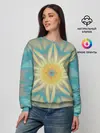 Женский свитшот / Летнее солнце. Абстракция.
