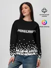 Женский свитшот / Minecraft | Майнкрафт | логотип