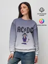 Женский свитшот / Ангус Янг чертик AC/DC