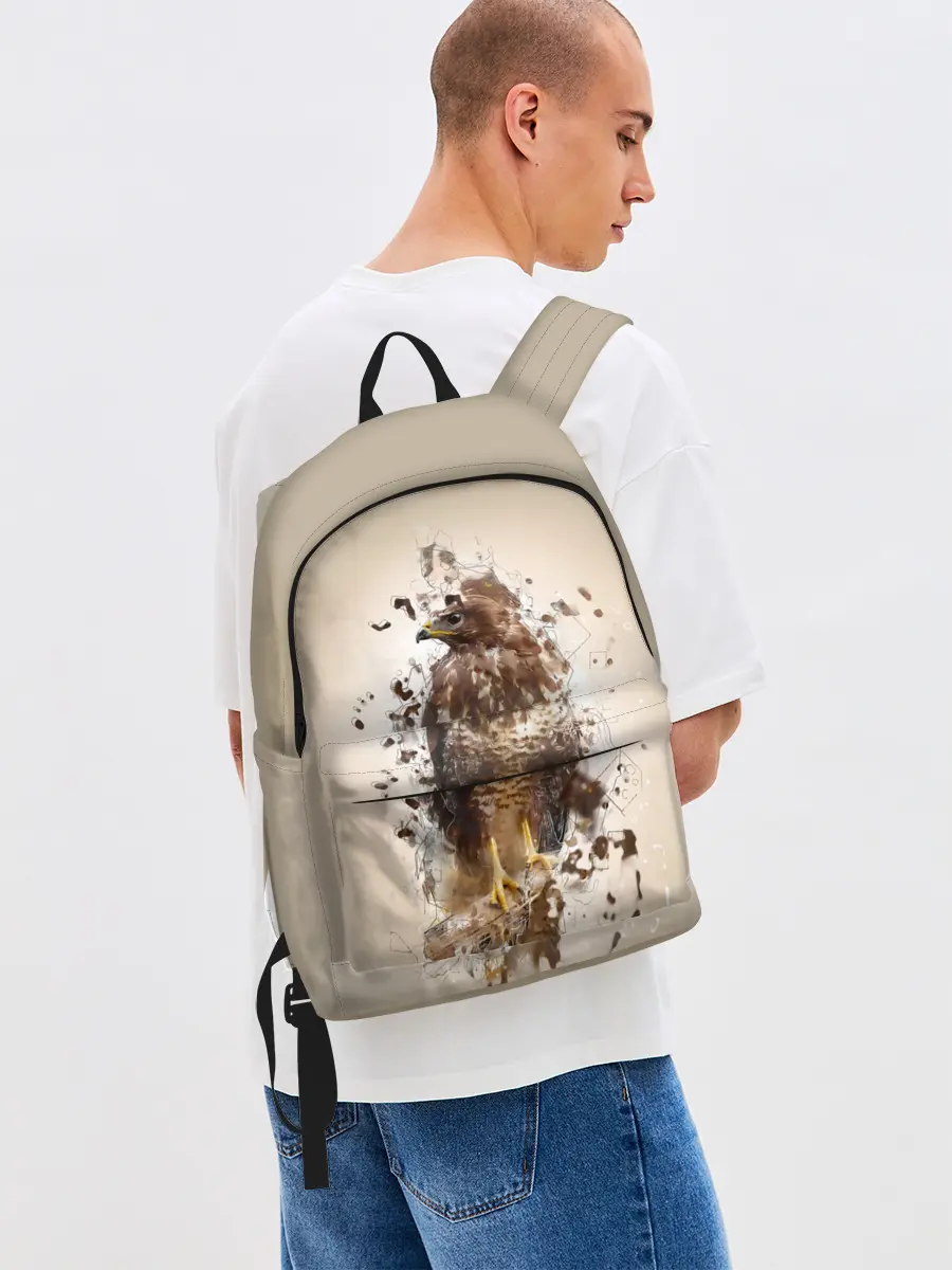 Рюкзак джинсовый / Птица