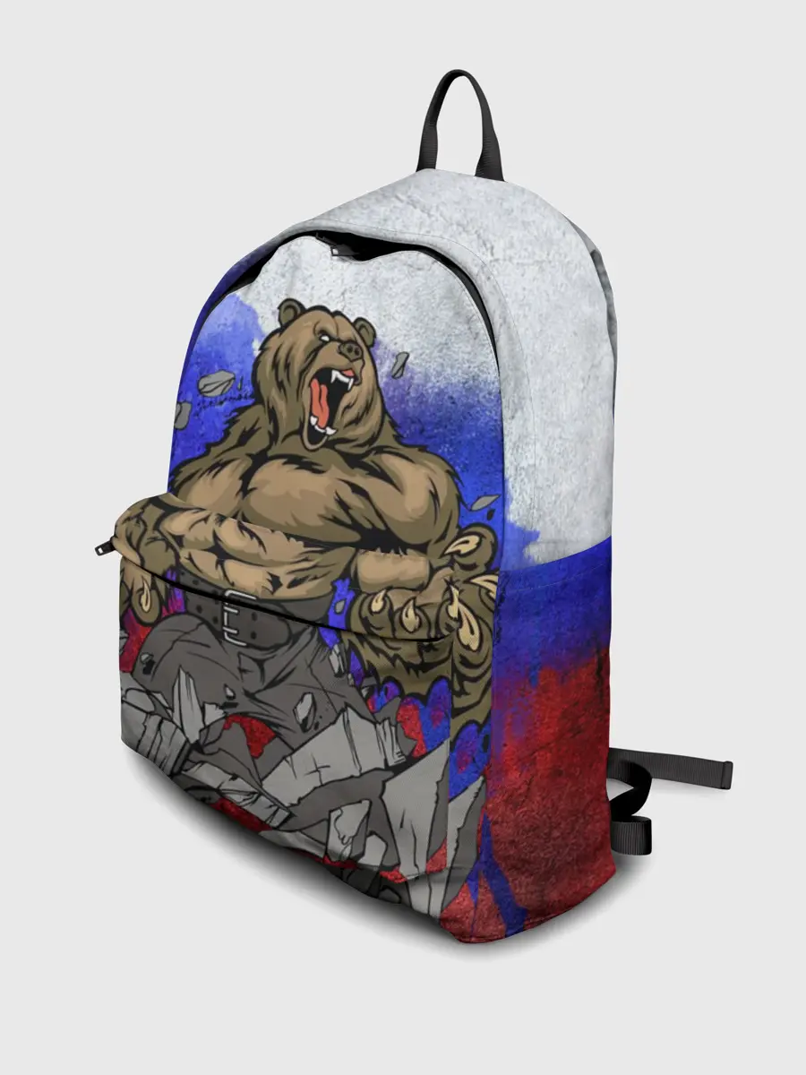 Рюкзак джинсовый / Медведь