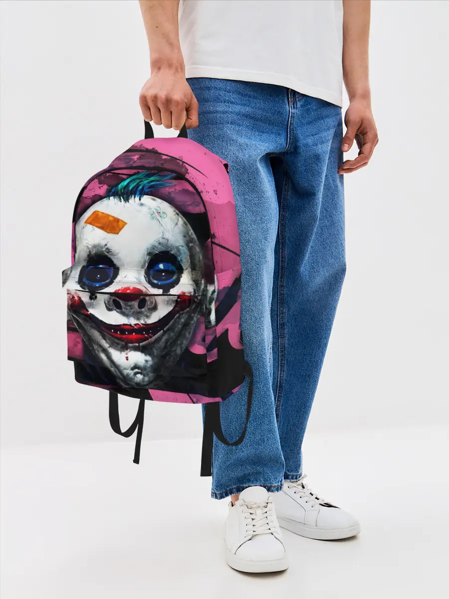 Рюкзак джинсовый / Клоун