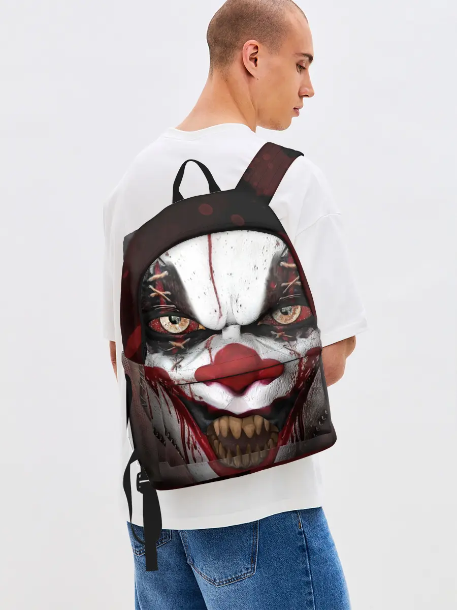 Рюкзак джинсовый / Зомби клоун