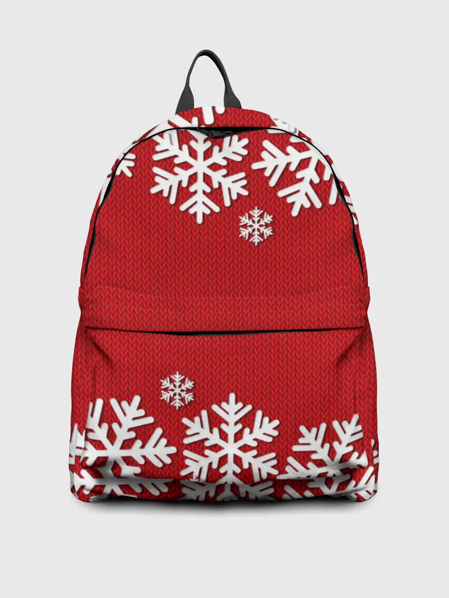 Рюкзак джинсовый / Снежинки