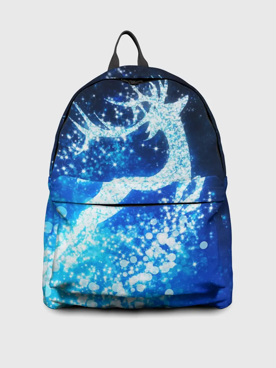 Рюкзак джинсовый / Новогодний олень