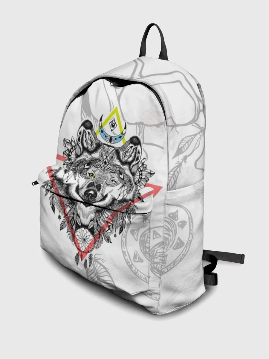 Рюкзак джинсовый / Волк