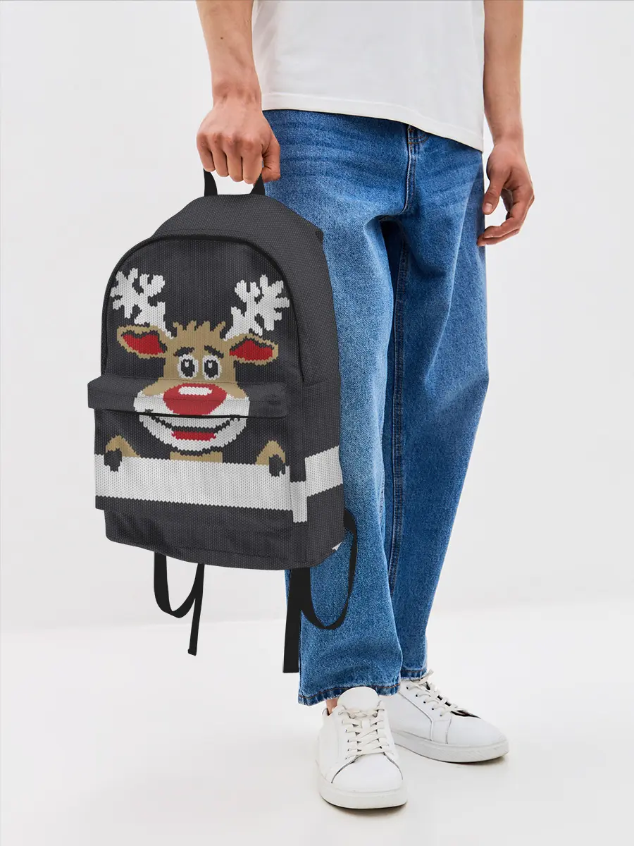 Рюкзак джинсовый / Олень