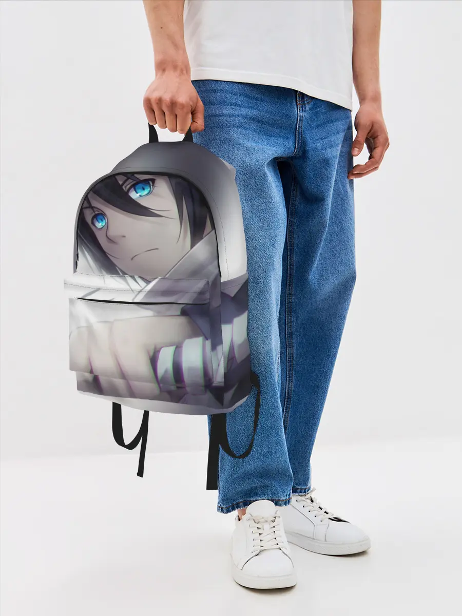 Рюкзак джинсовый / Ято с мечом. БЕЗДОМНЫЙ БОГ