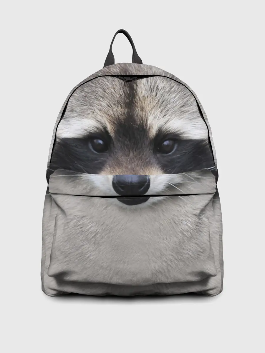 Рюкзак джинсовый / Енот