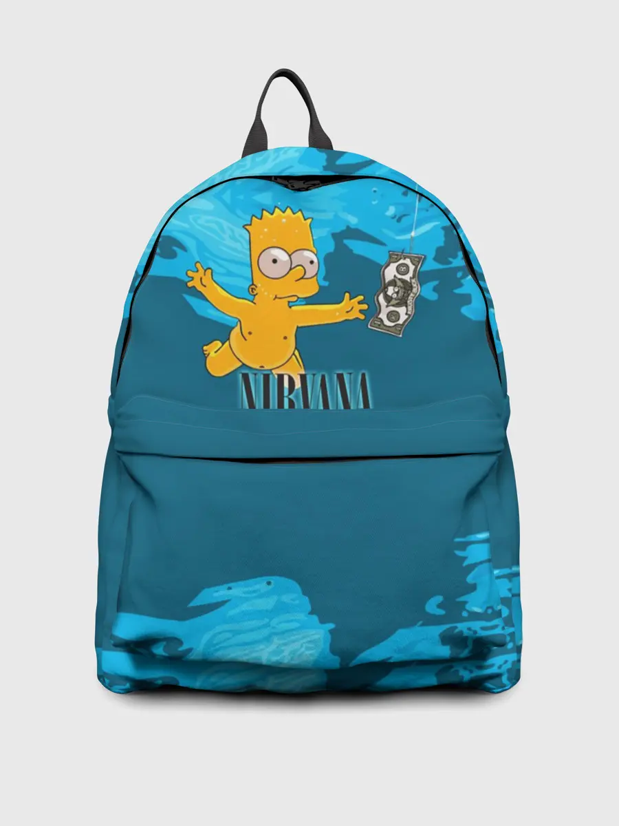 Рюкзак джинсовый / Nirvana & Simpson