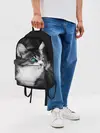 Рюкзак джинсовый / Кот
