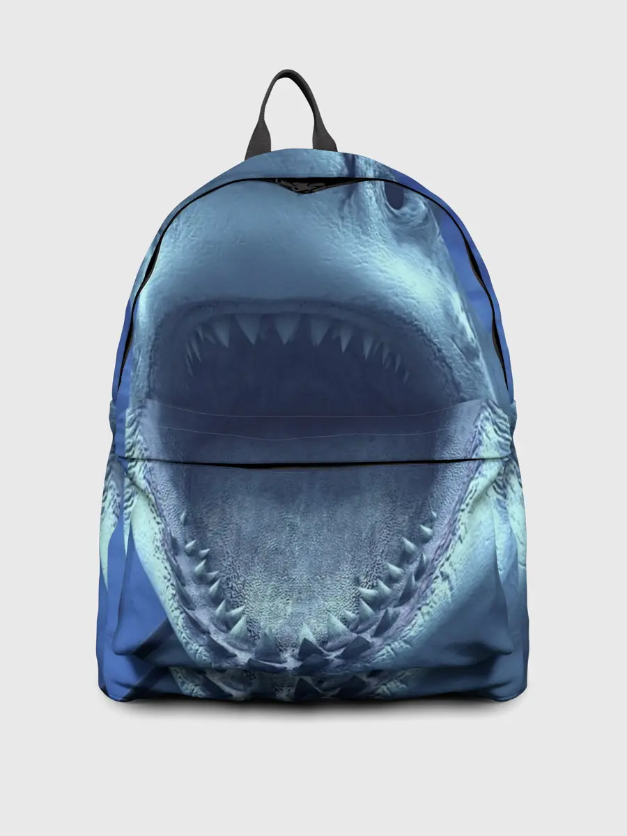 Рюкзак джинсовый / Белая акула