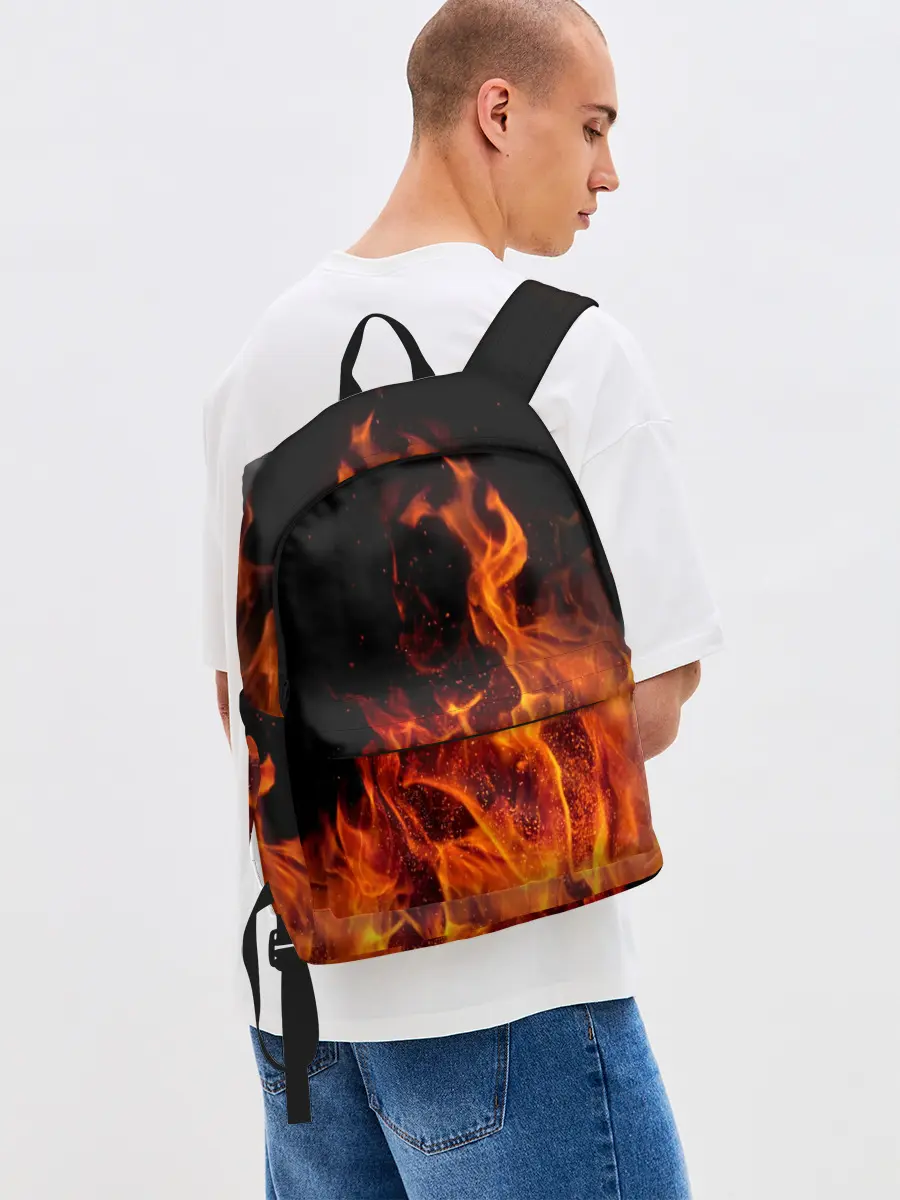 Рюкзак джинсовый / Огонь