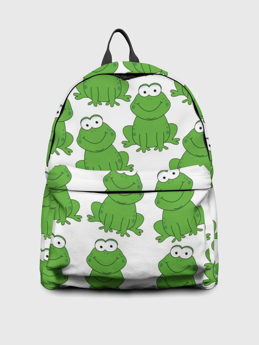 Рюкзак джинсовый / Лягушки