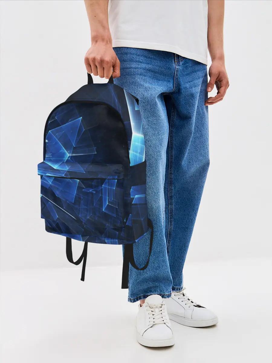 Рюкзак джинсовый / Светящиеся фигуры