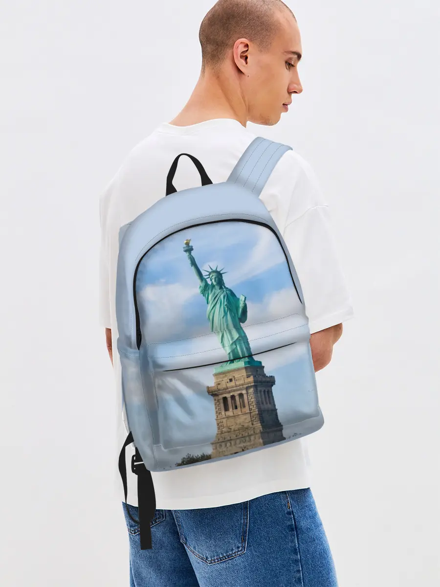 Рюкзак джинсовый / Статуя свободы